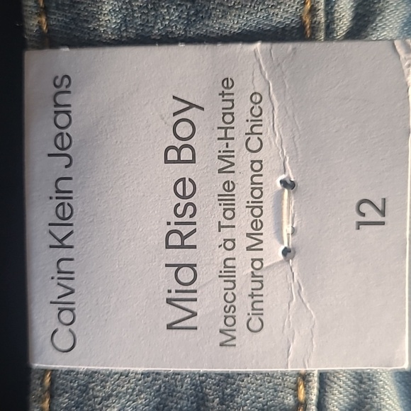 Calvin Klein Girl Shorts, Blue, size 12 - Picture 3 of 7